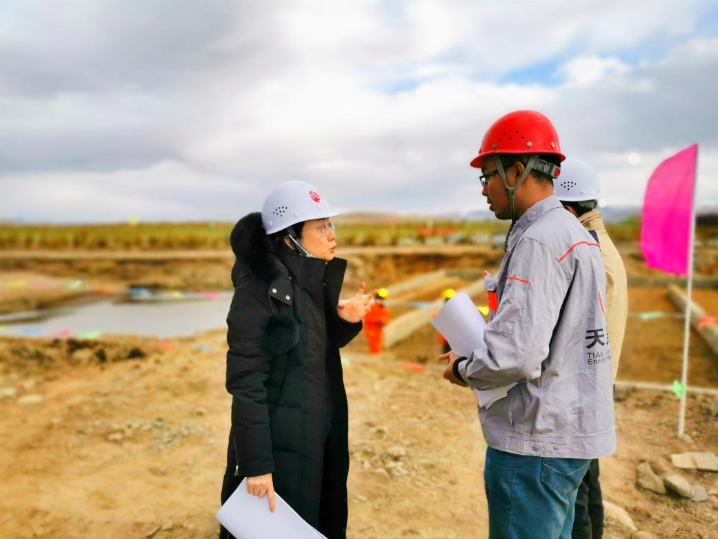 不懼嚴(yán)寒、攻堅(jiān)克難，天晟源環(huán)保人奮戰(zhàn)在紅原